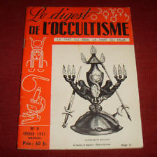1951 Digest de l'occultisme : no 9 ancienne revue ésotérique Tarot Oswald Wirth