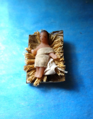 Ancien santon crèche enfant - santon,