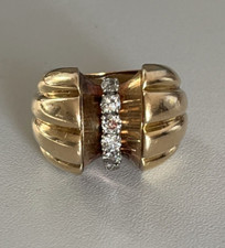 4007– Bague Tank Or Jaune
