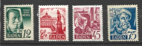 Lot timbres baden - /,