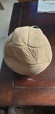 BALLON DE FOOT ANCIEN EN CUIR ANNEES 50 SANS VESSIE DECO