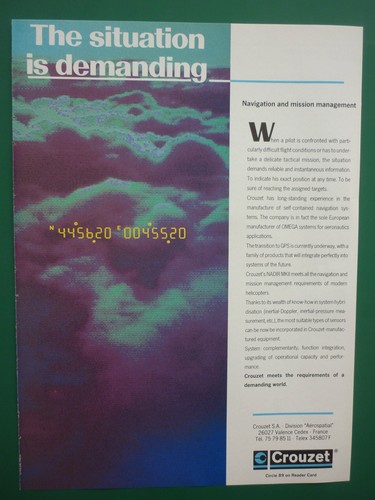 1988 pub crouzet aerospatial - pub,