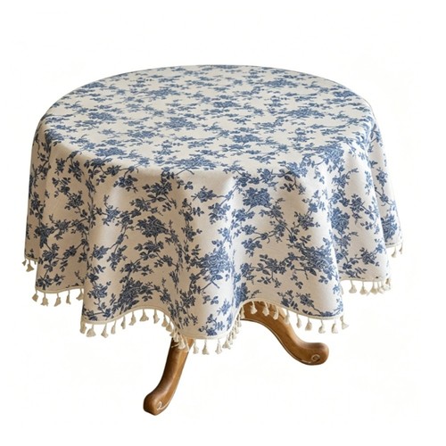 Nappe ronde style nordique