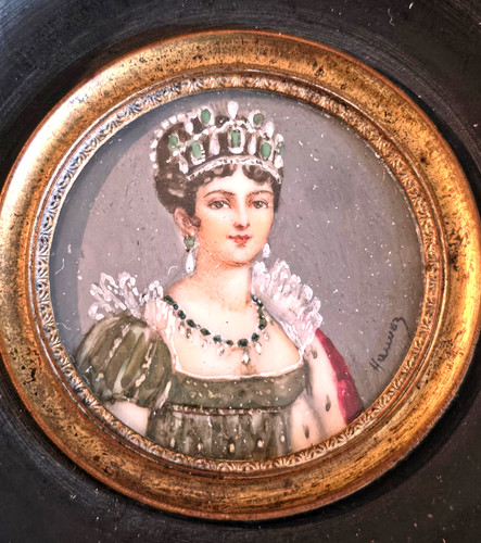 Tableau miniature peinte