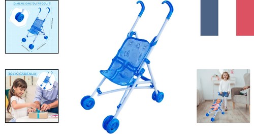 Poussette poupée pliable 40cm - poussette,