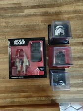 Lot Star Wars  Casques Et Vaisseau Collection Altaya 