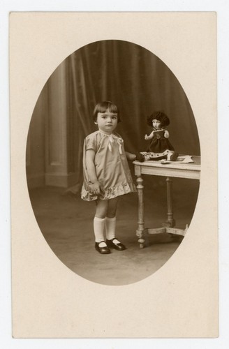 Carte photo 1930 fillette - 1930,