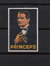 Ancienne étiquette allumettes Belgique Cigare  Homme Princeps 1