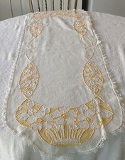 Vintage White Table Runner