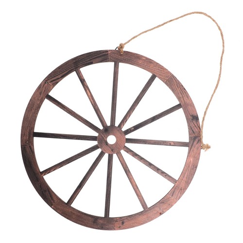 Bois decoration murale - bois, roue