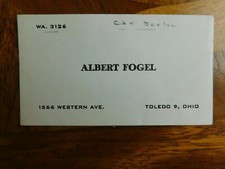 Vintage Albert Fogel 1566