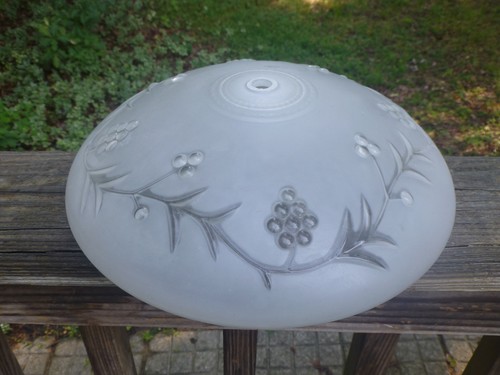 Vintage art deco glass ceiling - vintage,
