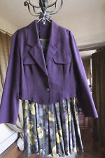 ensemble vintage léger veste et jupe mi-longue d'été taille 42