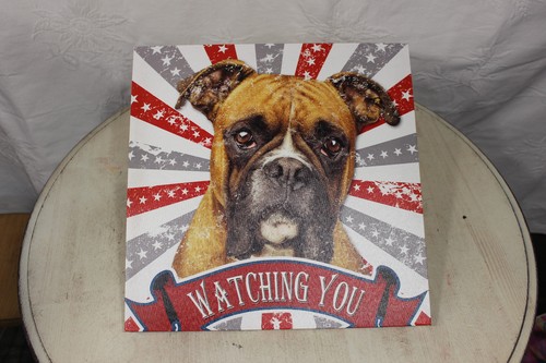 Tableau déco chien boxer - , ·