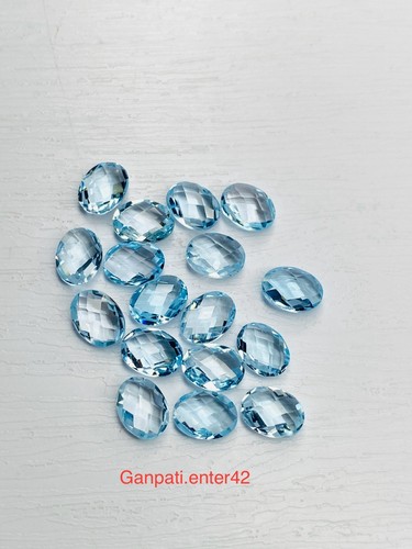 Topaze bleu facettes - topaze,