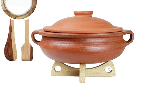 Pot terre cuite rouge avec - rouge,