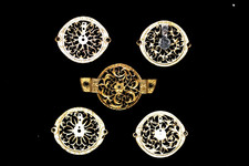 5 beaux coqs de montres oignon, spindeluhr, sonnerie, Gousset, Or, Carrosse,