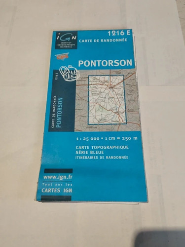 Carte ign 1216 - carte, pontorson