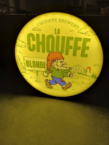Logo lumineux bière chouffe - lumineux,