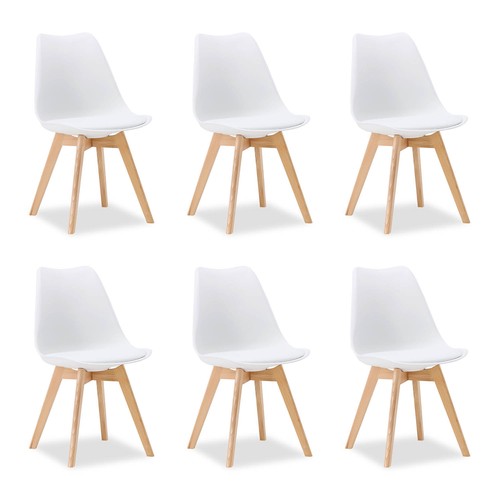 Chaises cuisine blanc - 6,
