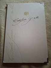 Rare grand menu California Grill menu hôtel disneyland Paris disney