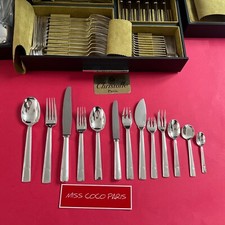 SET MENAGERE CHRISTOFLE GABON ART DÉCO  METAL ARGENTE  173 P TRÈS  BEL ÉTAT;