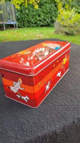 Boîte métal delacre tintin - boîte,