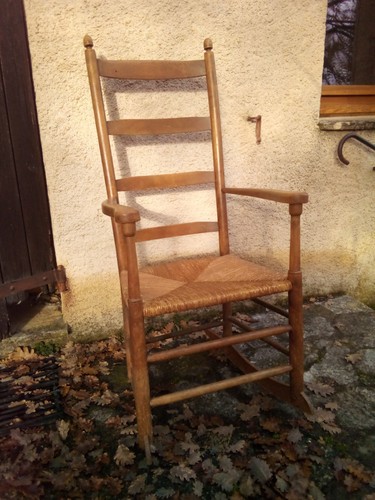 Fauteuil bascule ancien - bascule,
