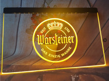 Panneau lumineux néon LED logo bière Warsteiner pour bar club pub cadeau mais...