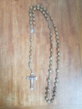 Petit chapelet ancien en bois (olivier ?)