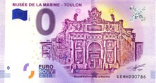 83 TOULON Musée de la Marine, N° de la 8ème liasse, 2018, Billet Euro Souvenir