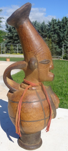 Vase mangbetu terre - mangbetu, cuite