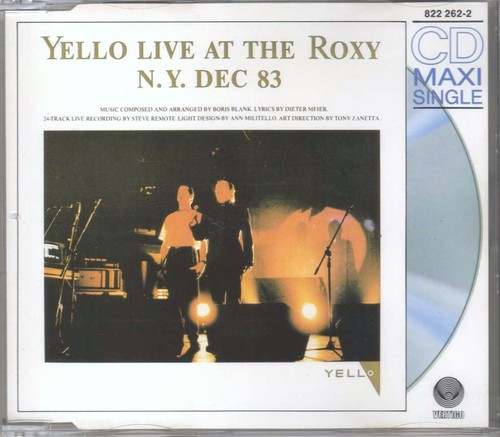 Yello live the roxy - at, n.y