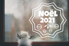 * 1 Sticker Noël 2021 pour