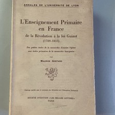 GONTARD MAURICE L'ENSEIGNEMENT
