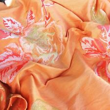 Tissu  soie SAUVAGE BRODÉE