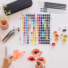 Coffret de 168 aquarelles aux