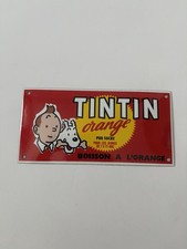 Tintin plaque émaillée - tintin,