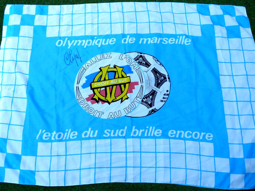 Drapeau olympique marseille - drapeau,
