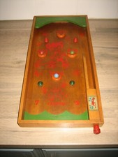 Jouet Ancien Flipper de table en Bois Jeu de Café G.P en TBE