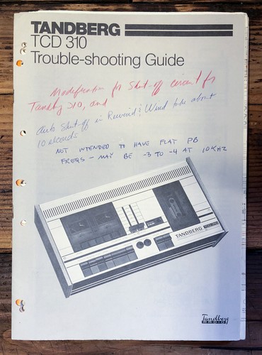 Tandberg tcd 310 cassette - tandberg, tcd-310