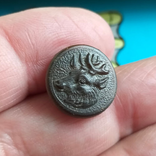 Ancien bouton corne - ancien,