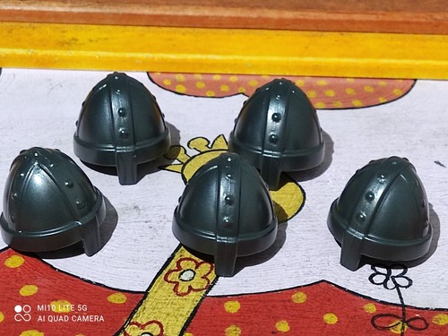 Playmobil casques - x5,