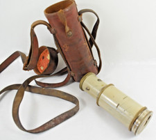 ANCIEN NIVEAU COLLIMATEUR THEODOLITE DANS SON COFFRET CUIR FIAT LUX D.L.