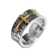 Bague croix bague homme bague