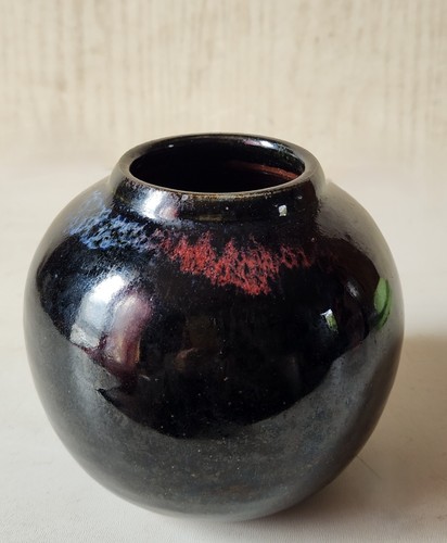Beau vase boule vintage - beau, signé