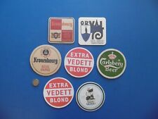 LOT D'ANCIENS SOUS BOCK DE BIERE - KRONENBOURG -ORVAL - BIERES GEORGES - VEDETT 
