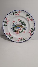 Assiette ancienne oiseaux