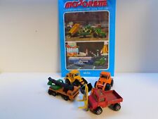 Majorette Tracto 1/87 , Unimog 1/82 ,Saviem Grue 1/132 Made in France