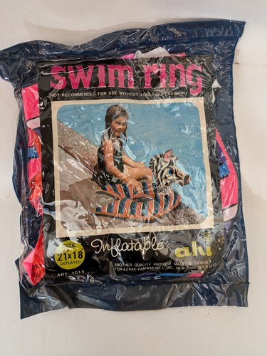 Vintage 1970 zèbre natation - 1970's,